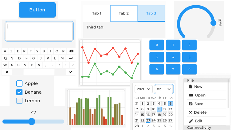 Exemples de bibliothèque LVGL