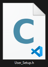 Fichier User_Setup.h pour la bibliothèque TFT_eSPI Bodmer Arduino IDE 2