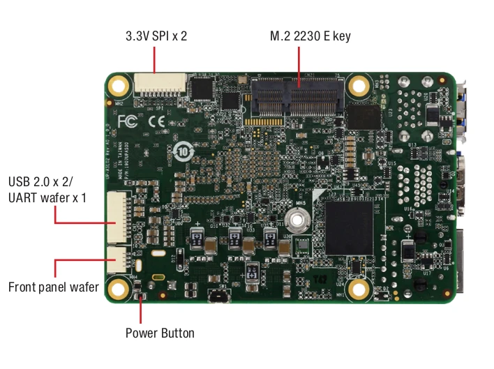 Carte de développement UP 710S Intel N97, prise WiFi M2