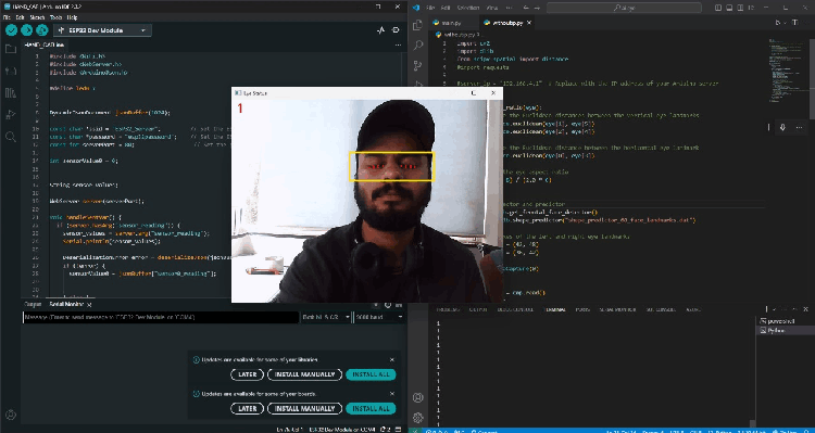 Détection des yeux rapprochés avec le projet Maixduino