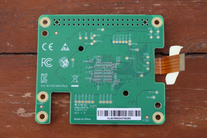 Raspberry Pi AI HAT+ face inférieure