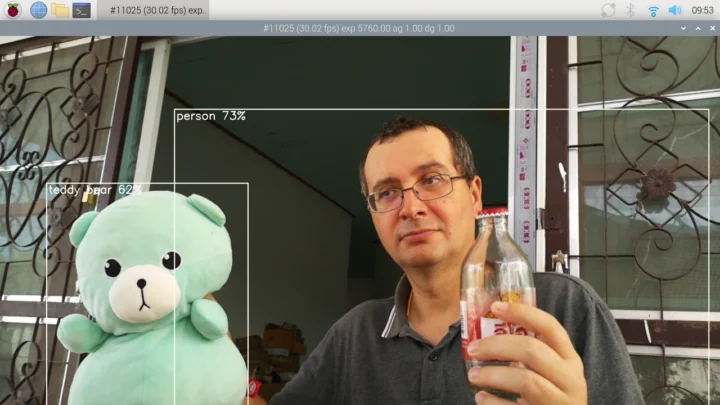 Détection d'objets MobileNet de la caméra Raspberry Pi AI