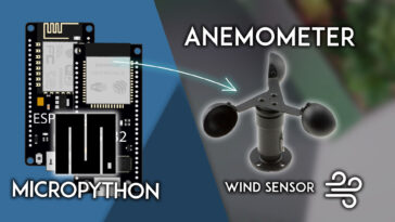 MicroPython : ESP32/ESP8266 avec anémomètre (capteur de vent)