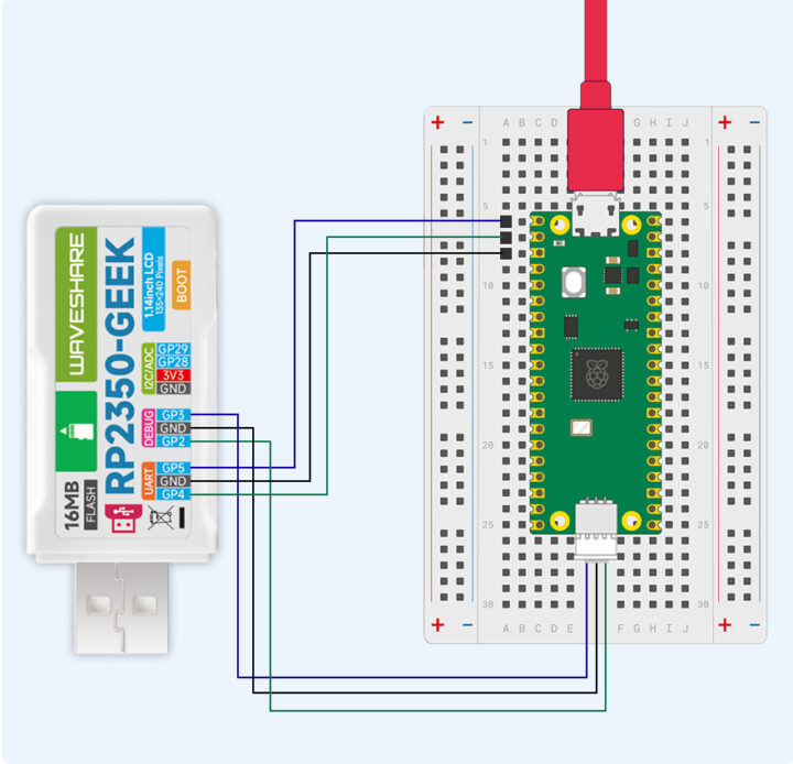 Détails du RP2350 GEEK 7