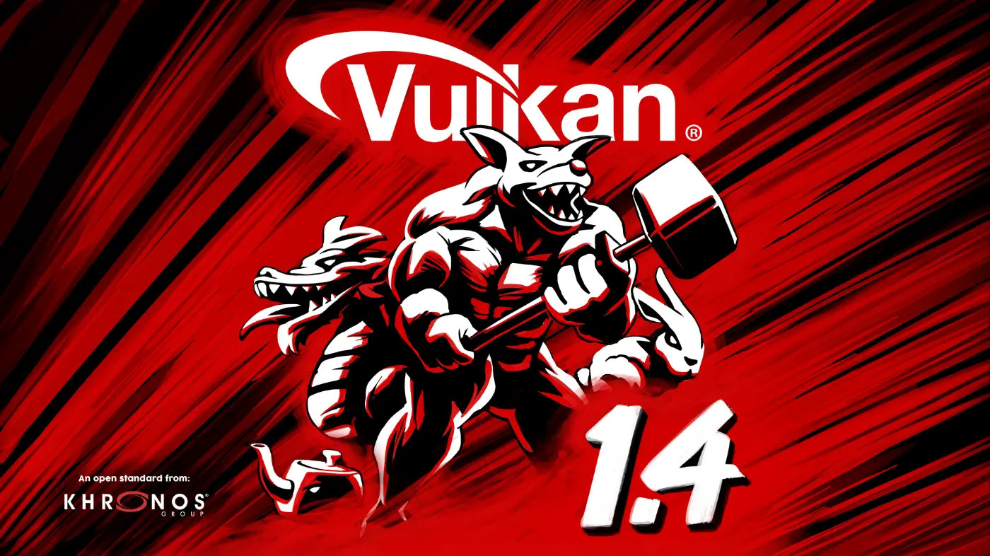 Sortie de l'API de calcul et de graphisme 3D Vulkan 1.4 3 Vulkan 1.4