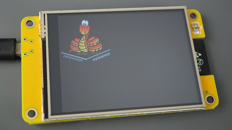 ESP32 – carte CYD à affichage jaune bon marché, chargement de fichiers d'images brutes, MicroPython