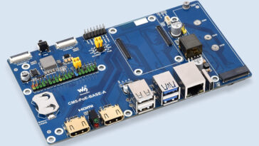 Waveshare Raspberry Pi Compute Module 5 IO Board (CM5-PoE-BASE-A) With PoE