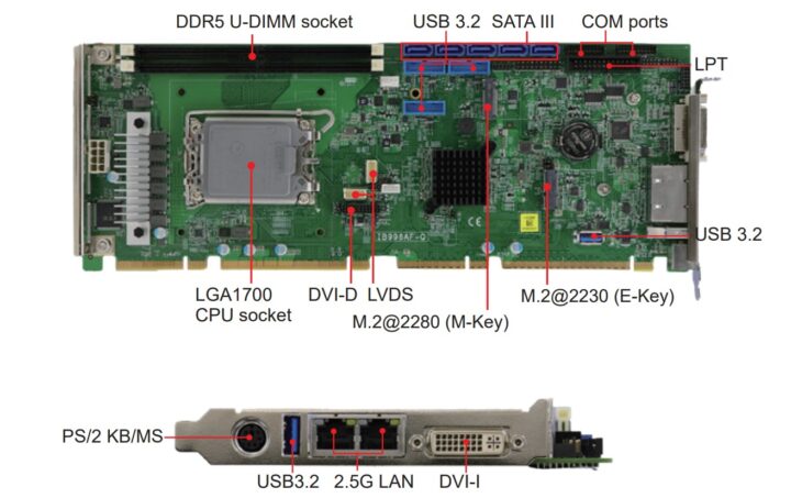 Spécifications de la carte CPU iBASE IB996