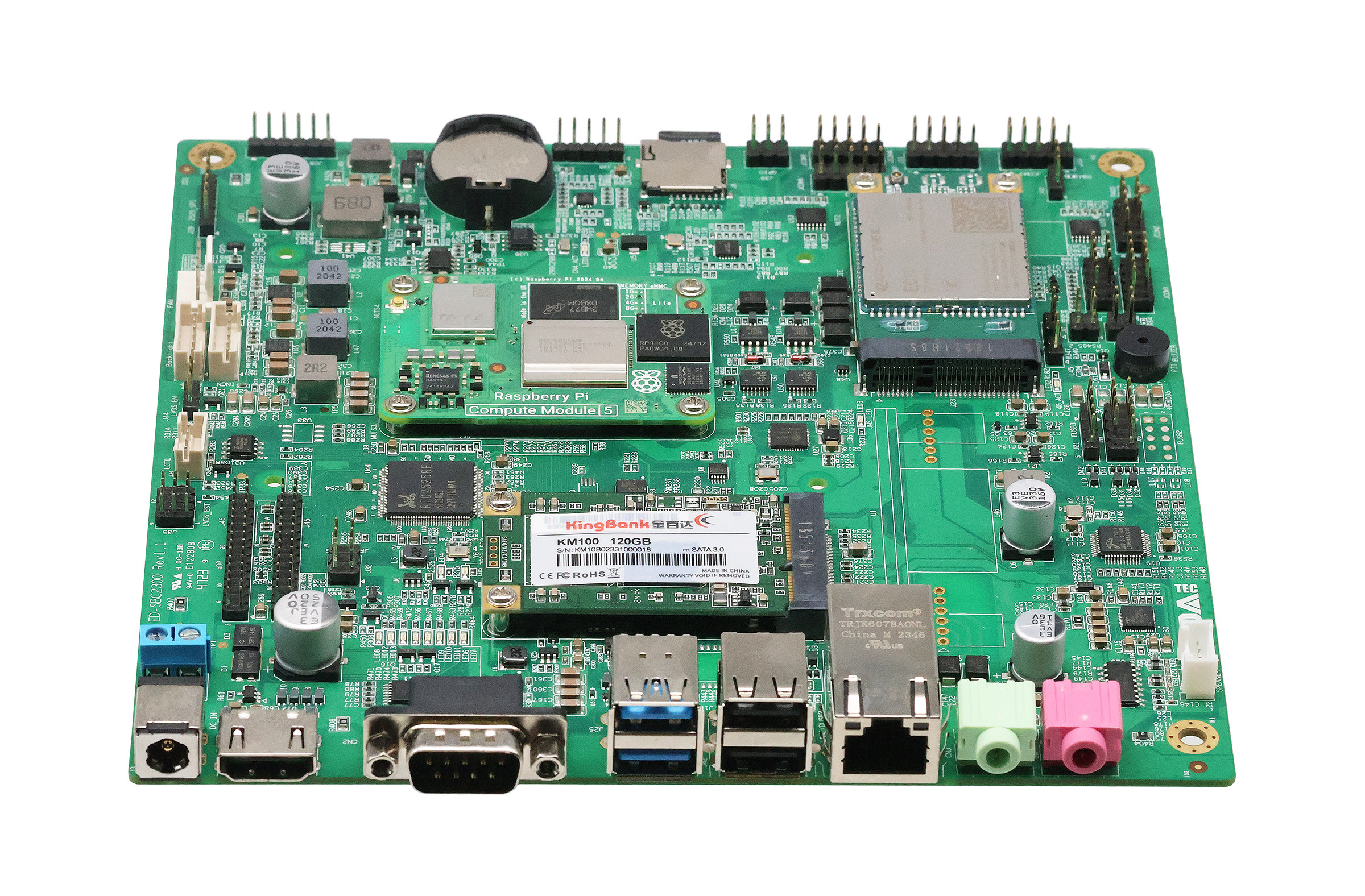 EDATEC ED-SBC3300 est une carte mère industrielle mini-ITX pour le Raspberry Pi CM5