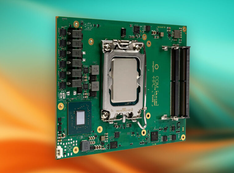 L'ordinateur sur module conga-HPC/cBLS COM-HPC taille C est doté d'un processeur Intel Core Bartlett Lake S (série 2) 1 conga-cBLS COM-HPC Intel Barlett Lake S module