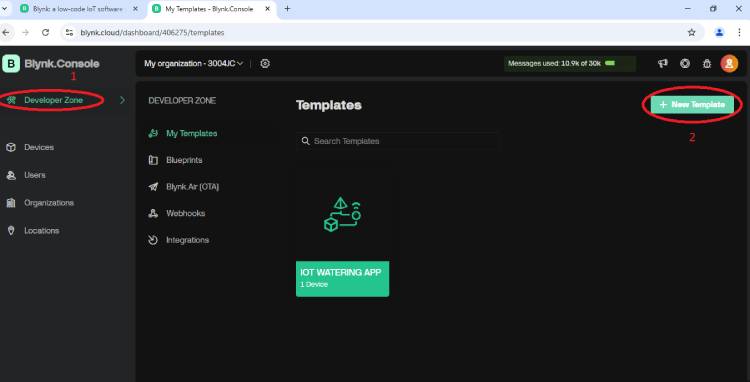 Construisez un système d'arrosage automatique simple pour les plantes à l'aide d'Arduino 7 Remplissez les détails du modèle