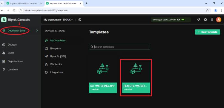Construisez un système d'arrosage automatique simple pour les plantes à l'aide d'Arduino 14 Générer du code et un modèle