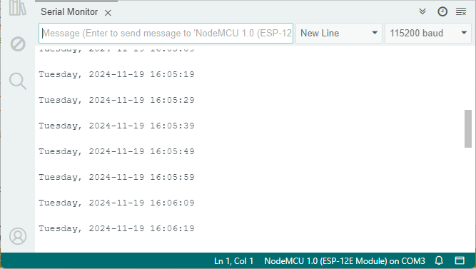 ESP8266 NodeMCU : horloge temps réel DS1307 (RTC) - IDE Arduino 11 ESP8266 RTC synchronise l'heure avec le serveur NTP