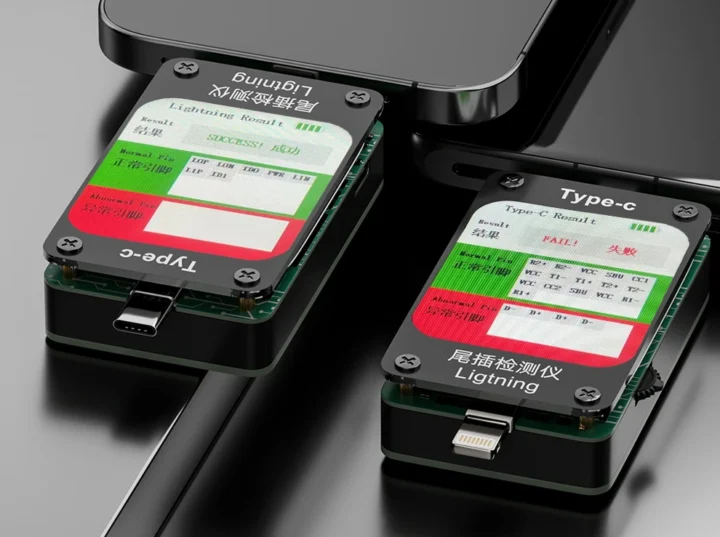 Testeur de port Lightning VBEST Détecteur d'insertion de queue USB C