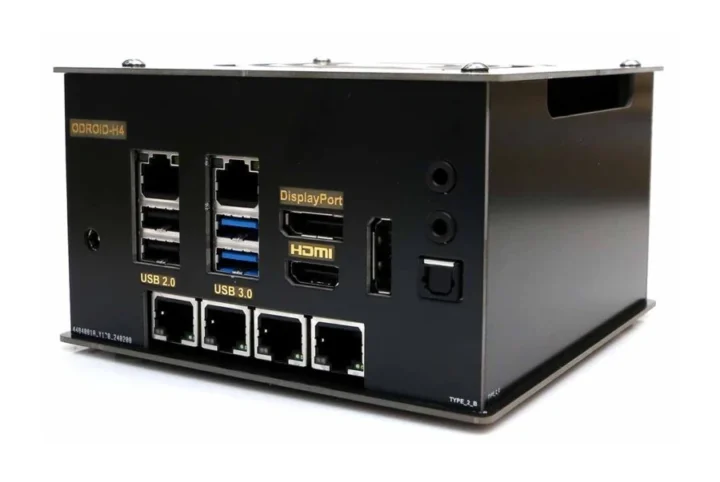 Cas ODRID-H4 Type 2 avec des ports de 2,5 GBE 5GBE