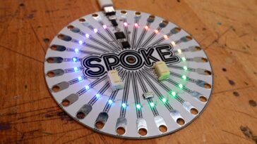 Spoke capacitive touch sensor controller