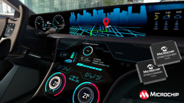Microchip maXTouch M1 Curved Automotive Displays Knob on Display Technology