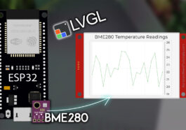 ESP32 TFT avec LVGL: Afficher la température sur le graphique de la ligne (BME280)