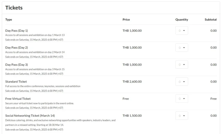 Billets Fossasia 2025