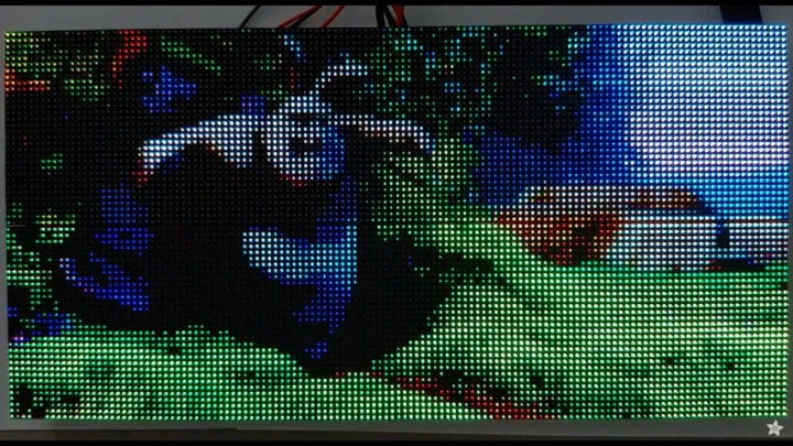 Big Buck Bunny Video Hub75 RVB Matrix