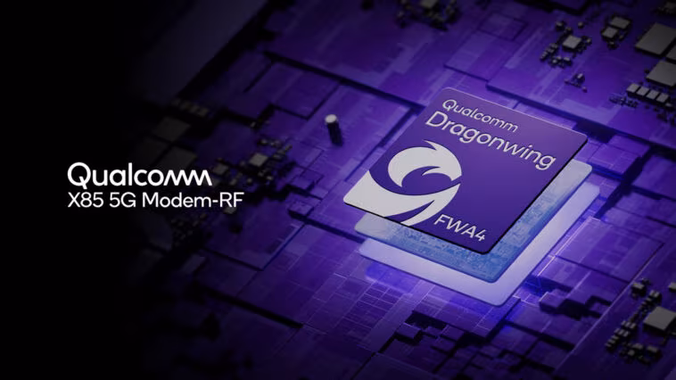 Qualcomm x85 5G Modem Powers 12,5 Gb 1 Qualcomm X85 5G Modem Dragonwing FWA Gen4 Elite