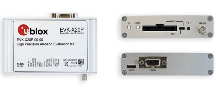 Kit d'évaluation GNSS de haute précision EVK-X20P