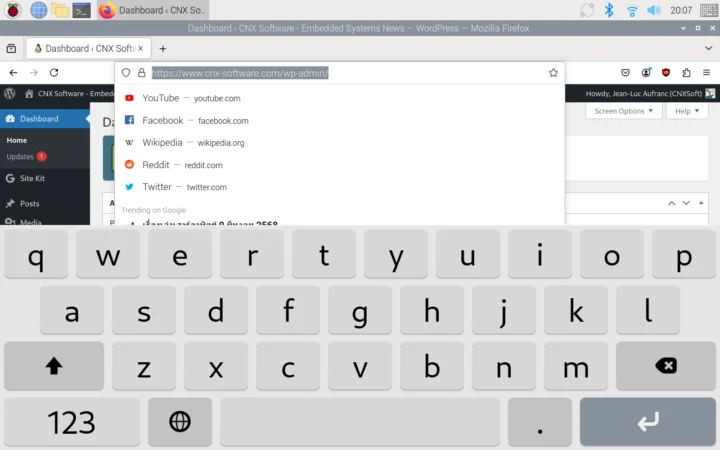 Clavier du logiciel SQUEKBORD Clavier du logiciel SQUEKBORD
