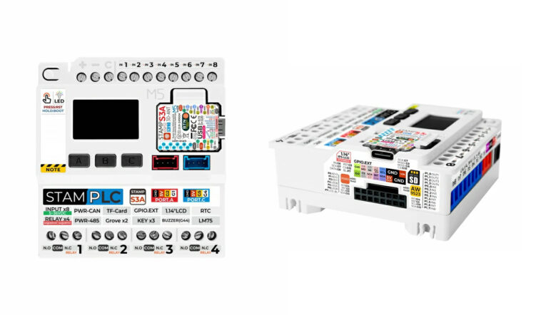 M5Stack Stamplc - Un API basé sur ESP32-S3 avec entrées opto-isolées, relais ouputs, rs485, bus CAN, et plus 1 M5Stack ESP32-S3 PLC