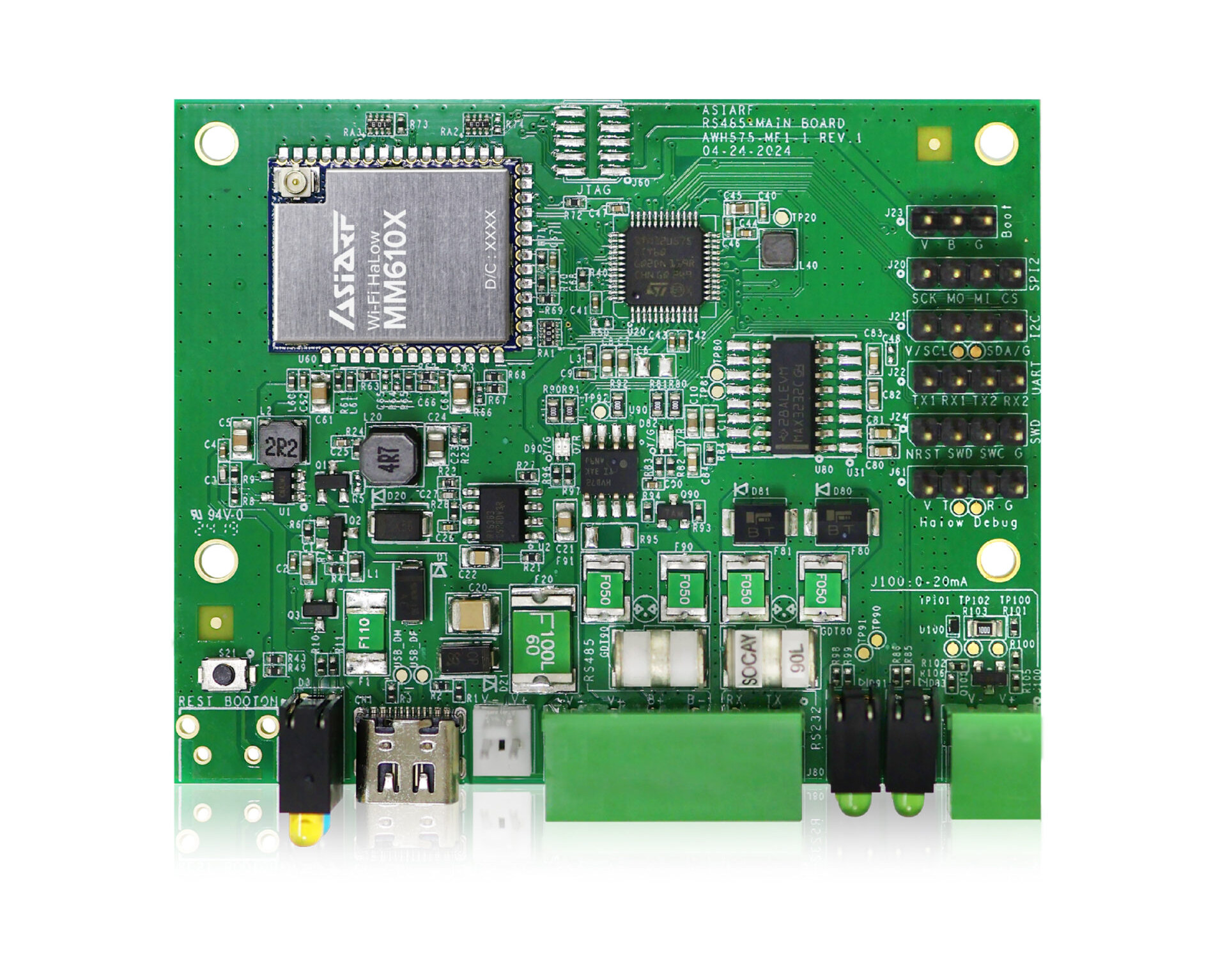 Panneau D'affichage à Message Variable LEDmsg 64x32 Points RGB - Interface Ethernet RS232 TTL Pour Robot PLC PC IoT MCU - 7 Pouces, 8 Caractères Par Ligne, 900 Cd/m²