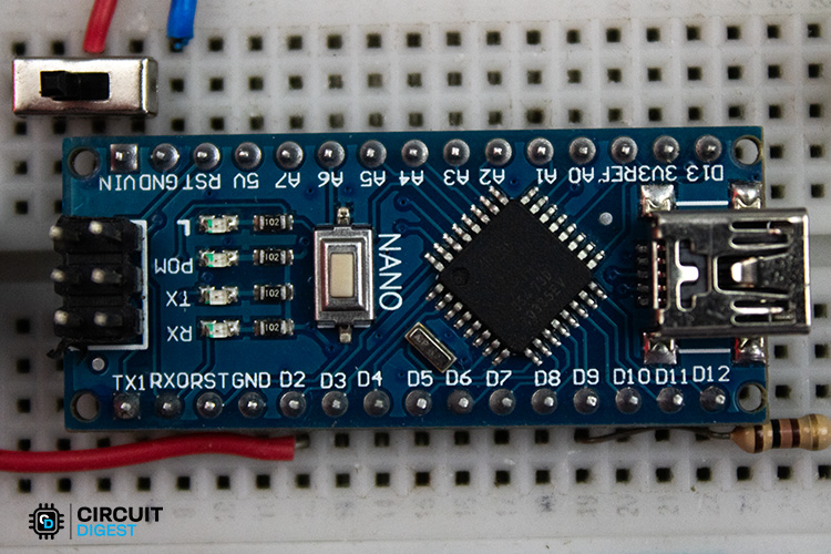 Arduino nano cerveau du bâton de marche