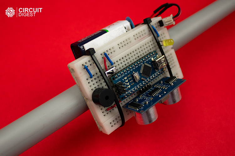 Bâton aveugle arduino entièrement assemblé