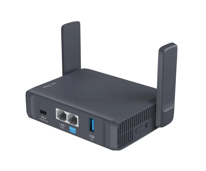 WiFi 7 Router de voyage Dual 2.5Gbe USB