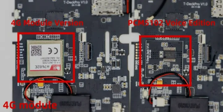 Module 4G vs Codec audio PCM5102