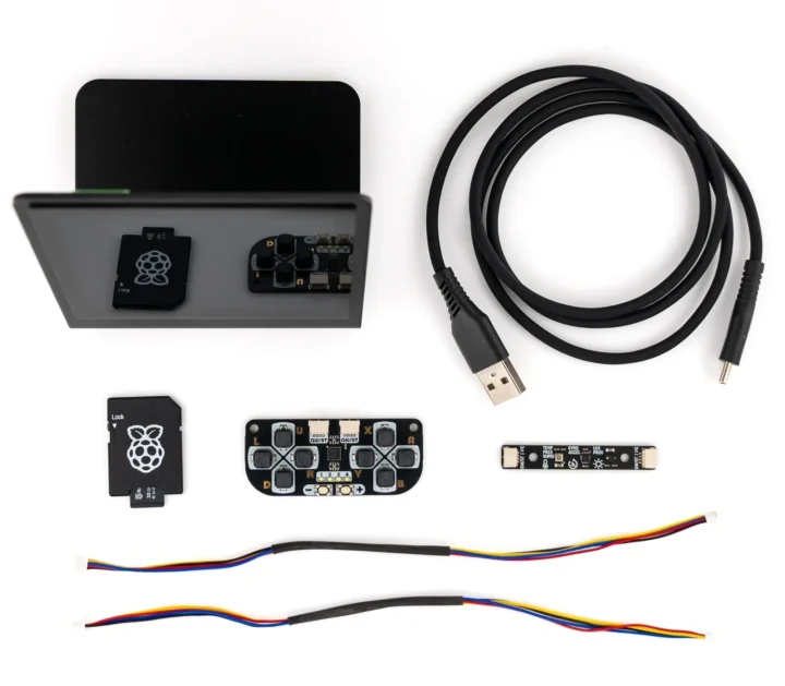 Kit de démarrage Presto avec microSD, câbles, joystick