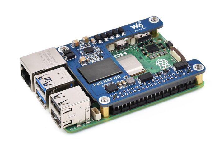 Waveshare poe chapeau (h) attaché à la framboise pi 5