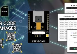 Système de gestion des utilisateurs du lecteur de code QR ESP32-CAM (serveur Web)