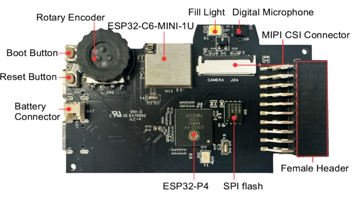 Carte de caméra ESP32-P4