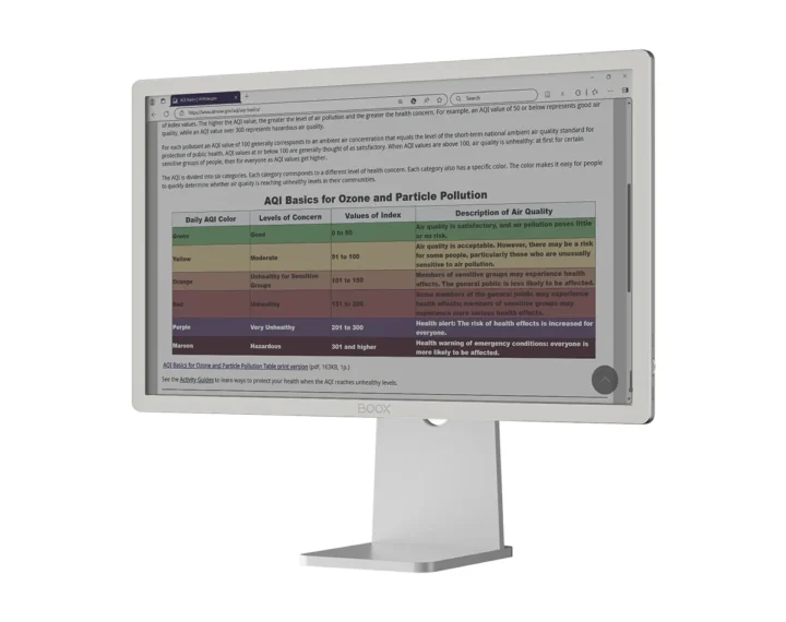 BOOX MIRA PRO (version couleur) moniteur de papier de couleur 23,5 pouces