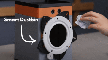 Smart Dustbin with Iris Lid