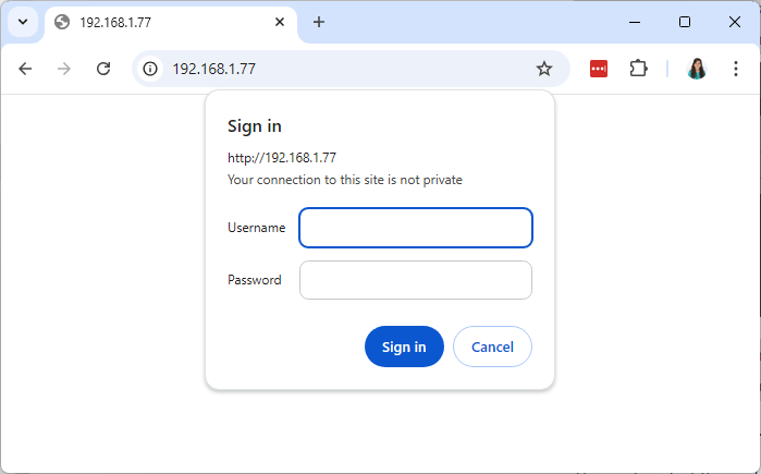 Serveur Web ESP32 avec authentification