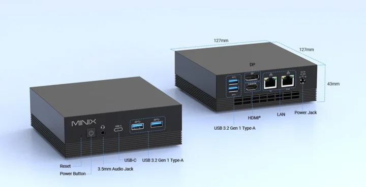 Spécifications de Minix Neo Z150-Aero