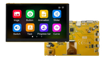 ESP32-P4 board with 7-inch display