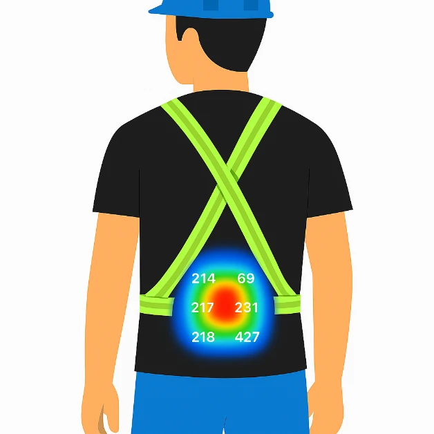 Carte de pression en direct du capteur du tableau
