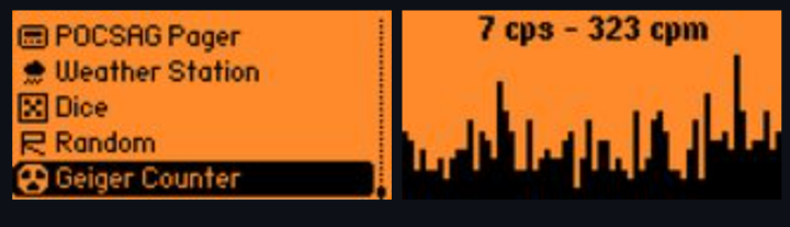 Application de compteur Flipperheimer Geiger