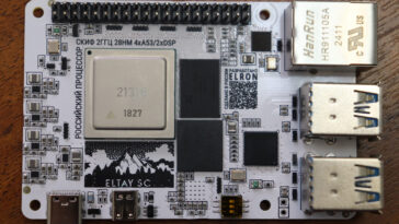 Eltay SC SBC est une alternative russe au Raspberry Pi basé sur Elvees Skif "Scythian" quad-core ARM CORTEX-A53 SOC