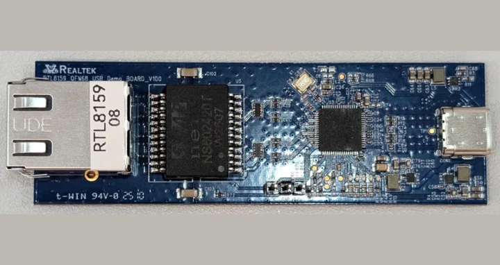 REALTEK RTL8159 10GBE USB 3.2 Board de démonstration