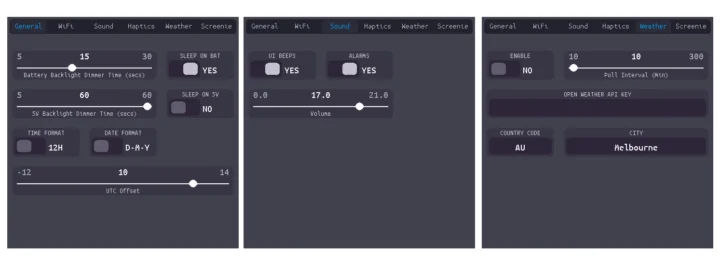 ESP32-S3 4 pouces à écran tactile Devkit Arduino Firmware Paramètres