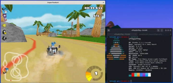 Supertuxkart Risc-V Bianbu