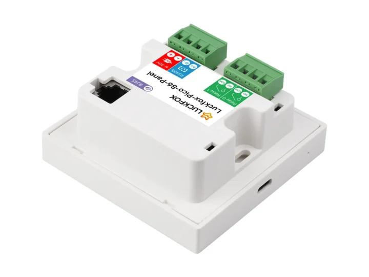 Contrôleur domestique intelligent de type 86 avec Ethernet, RS485, relais, entrées d'alimentation