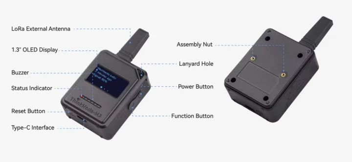 ESP32-S3 + SX1262 Dispositif de communication hors réseau Meshtastic